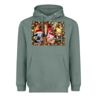 Sage christmas farm animals Heavyweight Hoodie - RanaPortraitStore