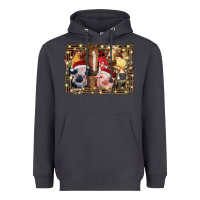 Smoke christmas farm animals Heavyweight Hoodie - RanaPortraitStore