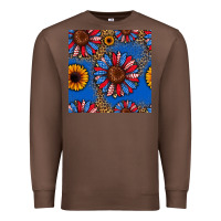 Chestnut usa sunflowers seamless pattern Premium Sweatshirt - HRA Design Shop