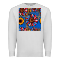 Dove Grey usa sunflowers seamless pattern Premium Sweatshirt - HRA Design Shop