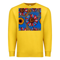 Lemon usa sunflowers seamless pattern Premium Sweatshirt - HRA Design Shop