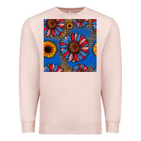 Pale Pink usa sunflowers seamless pattern Premium Sweatshirt - HRA Design Shop