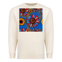Sandshell usa sunflowers seamless pattern Premium Sweatshirt - HRA Design Shop