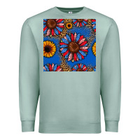 Seafoam usa sunflowers seamless pattern Premium Sweatshirt - HRA Design Shop