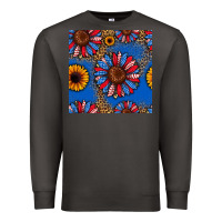 Smoke usa sunflowers seamless pattern Premium Sweatshirt - HRA Design Shop