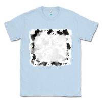 Dusty Blue black and white cowhide frames Classic Tee - RanaPortraitStore
