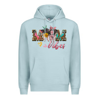 Blue Mist mom vibes baby pigs Premium Hoodie - Artiststas