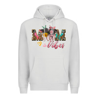 Dove Grey mom vibes baby pigs Premium Hoodie - Artiststas