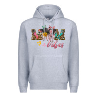 Heather Grey mom vibes baby pigs Premium Hoodie - Artiststas