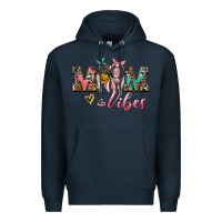 Navy mom vibes baby pigs Premium Hoodie - Artiststas