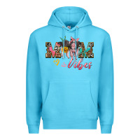 Ocean Blue mom vibes baby pigs Premium Hoodie - Artiststas