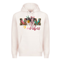 Pale Pink mom vibes baby pigs Premium Hoodie - Artiststas