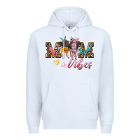 White mom vibes baby pigs Premium Hoodie - Artiststas