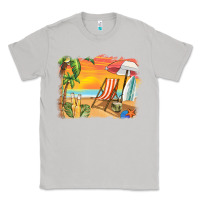 Moon Dust sunset beach background Classic Tee - BarkalooDesign