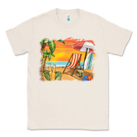 Natural sunset beach background Classic Tee - BarkalooDesign
