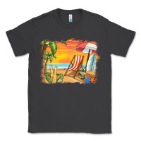 Smoke sunset beach background Classic Tee - BarkalooDesign