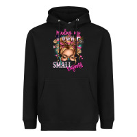Black minding my own small business blonde messy bun Heavyweight Hoodie - texasbilliewilder