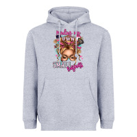 Heather Grey minding my own small business blonde messy bun Heavyweight Hoodie - texasbilliewilder