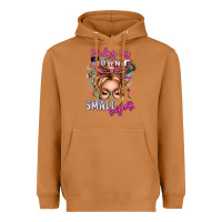 Meerkat minding my own small business blonde messy bun Heavyweight Hoodie - texasbilliewilder