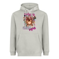 Minding My Own Small Business Blonde Messy Bun Heavyweight Hoodie | Teevron