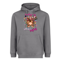 Storm minding my own small business blonde messy bun Heavyweight Hoodie - texasbilliewilder