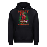 Black merry clucking christmas rooster Urban Hoodie - BarkalooDesign