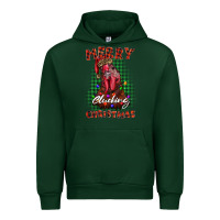 Forest Green merry clucking christmas rooster Urban Hoodie - BarkalooDesign