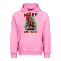 Fuchsia Pink merry clucking christmas rooster Urban Hoodie - BarkalooDesign
