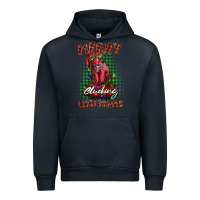 Navy merry clucking christmas rooster Urban Hoodie - BarkalooDesign