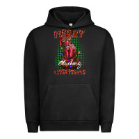 Pigment Black merry clucking christmas rooster Urban Hoodie - BarkalooDesign