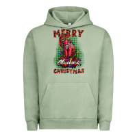 Pigment Oil Green merry clucking christmas rooster Urban Hoodie - BarkalooDesign