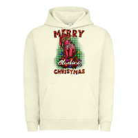 Pigment Pistachio merry clucking christmas rooster Urban Hoodie - BarkalooDesign