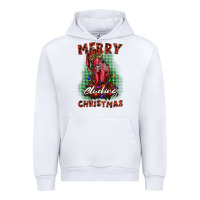 White merry clucking christmas rooster Urban Hoodie - BarkalooDesign