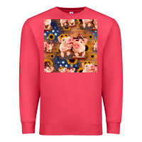 Cardinal american pigs seamless pattern Premium Sweatshirt - HRA Design Shop