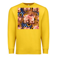 Lemon american pigs seamless pattern Premium Sweatshirt - HRA Design Shop