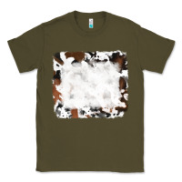 Army Green black and brown cowhide Classic Tee - RanaPortraitStore
