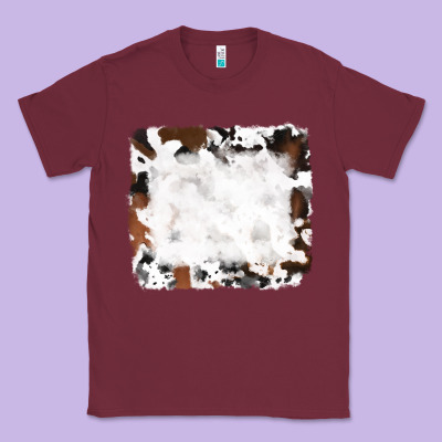 Black And Brown Cowhide Classic Tee Designed By Ranaportraitstore