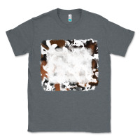 Charcoal Heather black and brown cowhide Classic Tee - RanaPortraitStore