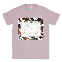 Lilac black and brown cowhide Classic Tee - RanaPortraitStore