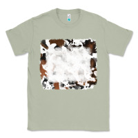 Matcha black and brown cowhide Classic Tee - RanaPortraitStore
