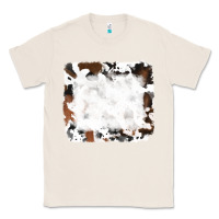 Natural black and brown cowhide Classic Tee - RanaPortraitStore