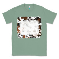 Sage black and brown cowhide Classic Tee - RanaPortraitStore