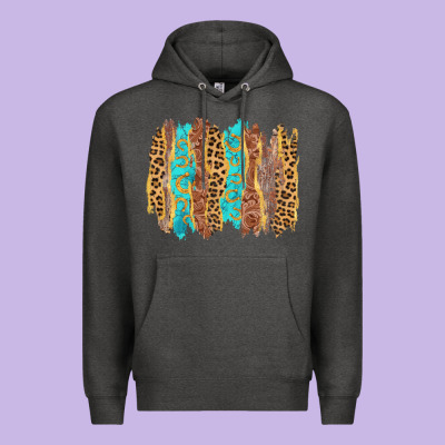 Western Brushstrokes Premium Hoodie Designed By Adodesignshop
