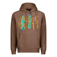 Chestnut western brushstrokes Premium Hoodie - AdoDesignShop