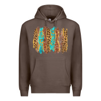 Coffee western brushstrokes Premium Hoodie - AdoDesignShop
