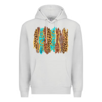 Dove Grey western brushstrokes Premium Hoodie - AdoDesignShop