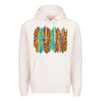 Pale Pink western brushstrokes Premium Hoodie - AdoDesignShop