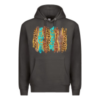 Smoke western brushstrokes Premium Hoodie - AdoDesignShop