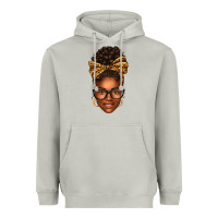 Moon Dust afro woman messy bun Heavyweight Hoodie - texasbilliewilder