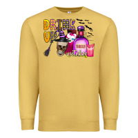Antique Gold drink up witches Premium Sweatshirt - CowhideDigitalArt